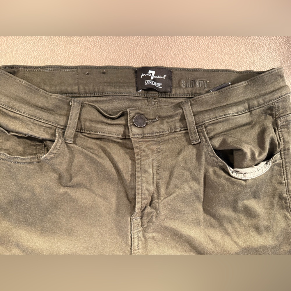 7 For All Mankind Khaki Fabric